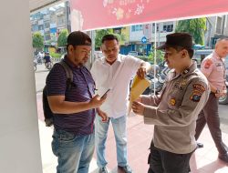Program Ops Yustisi dilakukan dilaksanakan Polsek Binjai Barat mencegah virus corona  dan memberikan himbauan kepada masyarakat