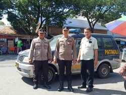 Pelaksanaan Giat pos padat pagi dilaksanakan oleh Sat Samapta Polres Binjai memantau arus lalin cegah terjadinya gangguan Kamtibcarlantas