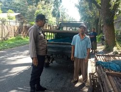 Pelaksanaan Bhabinkamtibmas Polsek Binjai barat patroli rutin serta menyambangi warga binaan juga menyampaikan pesan kamtibmas