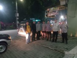 Giat Patroli Blue Light Bersinggungan Dan Yustisi oleh Polsek Binjai Timur cegah terjadinya ke tempat yang dianggap rawan tindak pidana Curas,Curat dan Curanmor ( 3C )