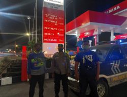 Patroli malam sekaligus memberikan himbauan kepada masyarakat oleh Polsek Binjai Utara guna mencegah terjadi tindak pidana