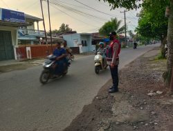 Sat Samapta Polres Binjai laksanakan Giat pos padat pagi serta memantau arus lalin cegah terjadinya gangguan Kamtibcarlantas