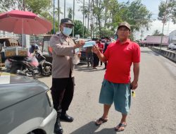 Program Ops Yustisi dilaksanakan oleh Polsek Binjai Timur serta melaksanakan upaya pencegahan Penyebaran virus corona
