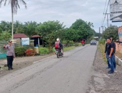 Polsek Sei Bingai laksanakan program  Oprasi Yustisi pencegahan virus covid-19 serta bagi masker secara gratis kepada masyarakat