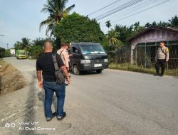 Polsek Selesai laksanakan program Kegiatan himbauan pemerintah guna menurunkan angka penyebaran virus covid-19 di tengah masyarakat