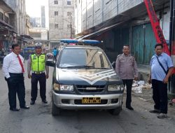 Polsek Binjai Kota Ops Yustisi laksanakan tentang Pencegahan Penyebaran Virus Corona guna beri himbau kepada masyarakat agar tetap menerapkan prokes