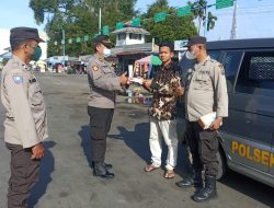 Oprasi Yustisi dilaksanakan oleh Polsek Binjai Timur serta melaksanakan upaya pencegahan Penyebaran virus covid-19