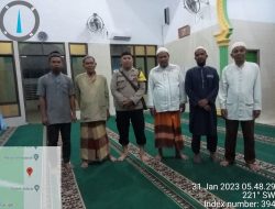 SAFARI SHOLAT SUBUH ǀǀ BHABINKAMTIBMAS DESA SEI LIMBAT AJAK WARGA JAGA KEAMANAN
