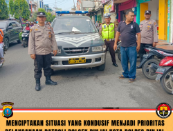 MENCIPTAKAN SITUASI YANG KONDUSIF MENJADI PRIORITAS PELAKSANAAN PATROLI POLSEK BINJAI KOTA POLRES BINJAI