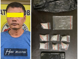 SAT NARKOBA POLRES BINJAI BERSAMA TIM GABUNGAN GREBEK KAMPUNG NARKOBA DI DUA LOKASI