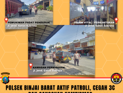 PATROLI POLSEK BINJAI BARAT AKTIF SAMBANGI OBJEK VITAL DAN PERMUKIMAN WARGA CEGAH GANGGUAN KAMTIBMAS