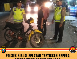 POLSEK BINJAI SELATAN TERTIBKAN SEPEDA MOTOR TIDAK SESUAI STANDAR