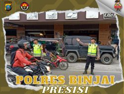 KEHADIRAN PERSONIL POLSEK BINJAI TIMUR BERDAMPAK PADA TERTIBNYA ARUS LALULINTAS