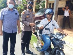 Polsek Binjai Timur melaksanakan giat Oprasi Yustisi serta upaya pencegahan Penyebaran virus corona