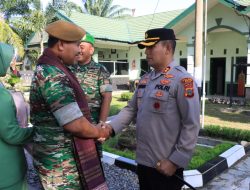 KAPOLRES BINJAI SAMBUT KUNJUNGAN DANPUSSEN ARHANUD KODIKLAT-AD