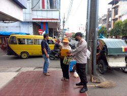 Pelaksanaan kegiatan Ops Yustisi oleh Polsek Binjai Kota tentang Pencegahan Penyebaran Virus Covid-19