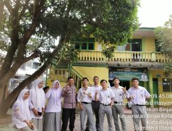 BRANTAS NARKOBA, BHABINKAMTIBMAS KEL. PEKAN BINJAI SOSIALISASI KE SEKOLAH