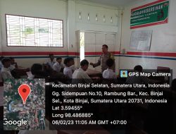 BHABINKAMTIBMAS KEL. BINJAI ESTATE DATANG KESEKOLAH LAKSANAKAN  BINLUH