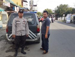 Patroli dialogis roda empat yang dilaksanakan oleh Polsek Binjai Kota serta memberikan himbauan mengenai virus corona dan menerapkan prokes