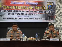 POLRES BINJAI TERIMA KUNJUNGAN TIM PUSLITBANG POLRI