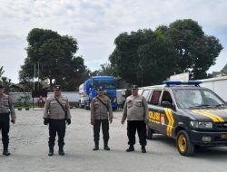 Pos padat pagi hari dilaksanakan oleh Unit Sat Lalin Polres Binjai guna melancarkan aktivitas masyarakat dan meminimalisir kepadatan lalu lintas