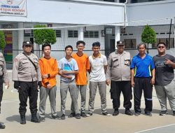 Polsek Binjai Timur melaksanakan kegiatan berupa program Oprasi Yustisi serta upaya pencegahan Penyebaran virus covid-19