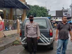 Polsek Binjai Kota Ops Yustisi laksanakan program Pencegahan Penyebaran Virus Covid-19  guna memberi himbau kepada masyarakat agar tetap menerapkan prokes