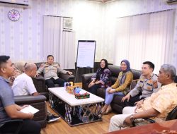 KAPOLRES BINJAI SILATURAHMI BERSAMA BAWASLU KOTA BINJAI