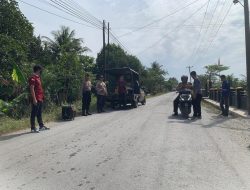 Pelaksanaan Giat himbauan pemerintah dilaksanakan oleh Polsek Selesai guna menurunkan angka penyebaran virus covid 19 di tengah masyarakat serta bagi masker