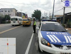 Program Sat Lantas Polres Binjai laksanakan program antisipasi kemacetan serta menertibkan parkir di wilayah Hukum Polres Binjai