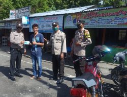 Pelaksanaan program Oprasi Yustisi oleh Polsek Binjai Timur serta melaksanakan pencegahan Penyebaran virus corona