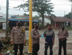 Kegiatan program Polsek Binjai Kota melaksanakan kegiatan Ops Yustisi cegah terjadinya penyebaran virus corona serta memberikan masker gratis kepada masyarakat