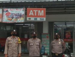 Pelaksanaan Polsek Binjai Kota melakukan Patroli R4 dan himbauan mengenai virus corona di Wilkum Polsek Binjai Kota