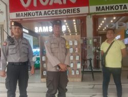 Kegiatan Polsek Binjai Timur melaksanakan Himbauan pemerintah tentang  pendisplinan pencegahan virus corona oleh serta memberikan masker gratis