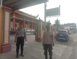 Pelaksanaan Polsek Binjai Barat Personil Unit Samapta laksanakan giat Patroli  sekaligus memberikan himbauan kepada masyarakat dan memebrikan masker gratis