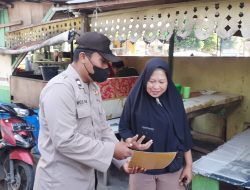 Polsek Binjai Kota Ops Yustisi melakukan program Pencegahan Penyebaran Virus Covid-19  guna memberi himbau kepada masyarakat agar tetap menerapkan prokes