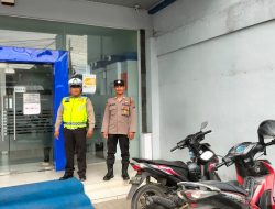 Polsek Binjai Kota laksanakan Patroli R4serta memberikan himbauan mengenai virus covid-19 dan menerapkan prokes