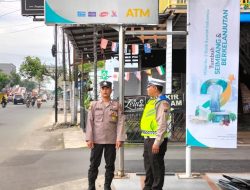 Polsek Binjai Kota laksanakan Ops Yustisi program Pencegahan Penyebaran Virus Covid-19  guna memberi himbau kepada masyarakat agar tetap menerapkan prokes