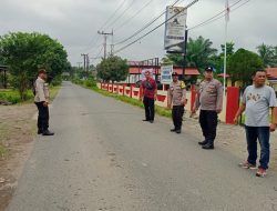 Polsek Sei Bingai melakukan program Oprasi Yustisi pencegahan virus corona serta bagi masker secara gratis kepada masyarakat