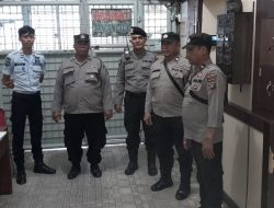 SAMBANGI LAPAS, PATROLI POLSEK BINJAI BARAT SAMPAIKAN HIMBAUAN KEPADA PETUGAS JAGA