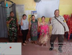 BHABINKAMTIBMAS POLSEK SEI BINGAI BERSAMA BABINSA SAMBANGI WARGA SAMPAIKAN PESAN KAMTIBMAS