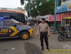 Pelaksanaan Giat oleh Unit Sat Samapta laksanakan patroli sambang objek vital guna cegah terjadinya tindak pidana lainnya