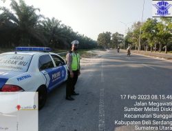 Pelaksanaan kegiatan patroli oleh Unit Sat lantas Polres Binjai guna antisipasi kemacetan serta KRYD dan memberi himbuan kepada warga agar  menjaga prokes