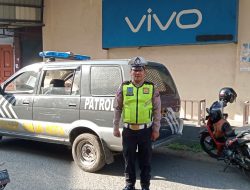 Patroli Roda empat dilaksanakan oleh Polsek Binjai Kota serta memberikan himbauan mengenai virus covid-19 dan menerapkan prokes