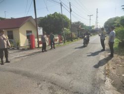 Polsek Sei Bingai melakukan program Oprasi Yustisi tentang pencegahan virus corona serta bagi masker secara gratis kepada masyarakat