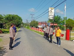 Polsek Sei Bingai melaksanakan program Oprasi Yustisi tentang pencegahan virus corona serta bagi masker gratis kepada masyarakat