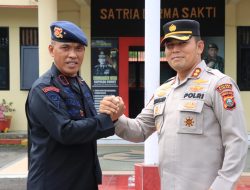 KAPOLRES BINJAI SAMBUT KUNJUNGAN KERJA DANPAS I BRIMOB KORBRIMOB