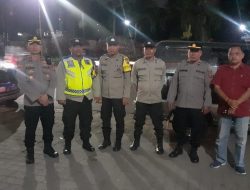 BERSINGGUNGAN POLSEK BINJAI TIMUR DAN POLSEK BINJAI KOTA INTENSIFKAN PATROLI MALAM