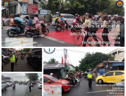 STRONG POINT PELAKSANAAN ATUR PAGI, POLRI BERIKAN KELANCARAN DIJALAN RAYA