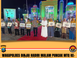WAKAPOLRES BINJAI HADIRI MALAM PUNCAK MTQ KE-54 2023 KOTA BINJAI